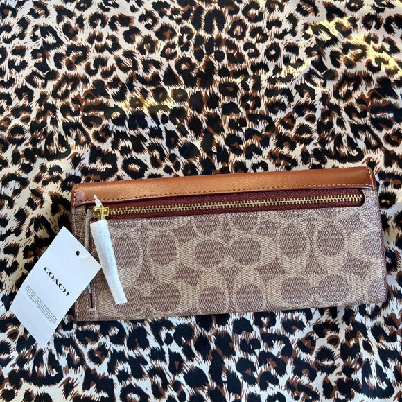 Coach Wyn Soft Wallet in Colorblock Signature Canvas - Picture 3 of 3